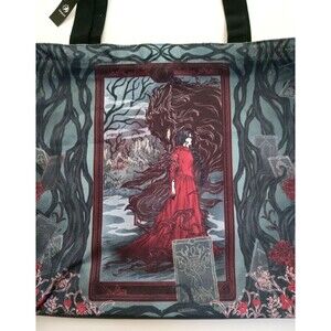 NWT Fairyloot Canvas Tote Bag One Dark Window by Rachel Gillig 17X13